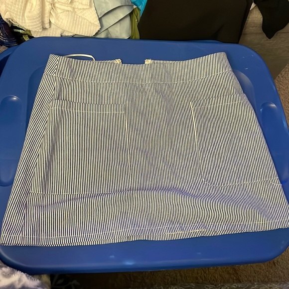LF Seek The Label Striped Mini Skirt Blue White with Pockets size small EUC - Picture 4 of 8